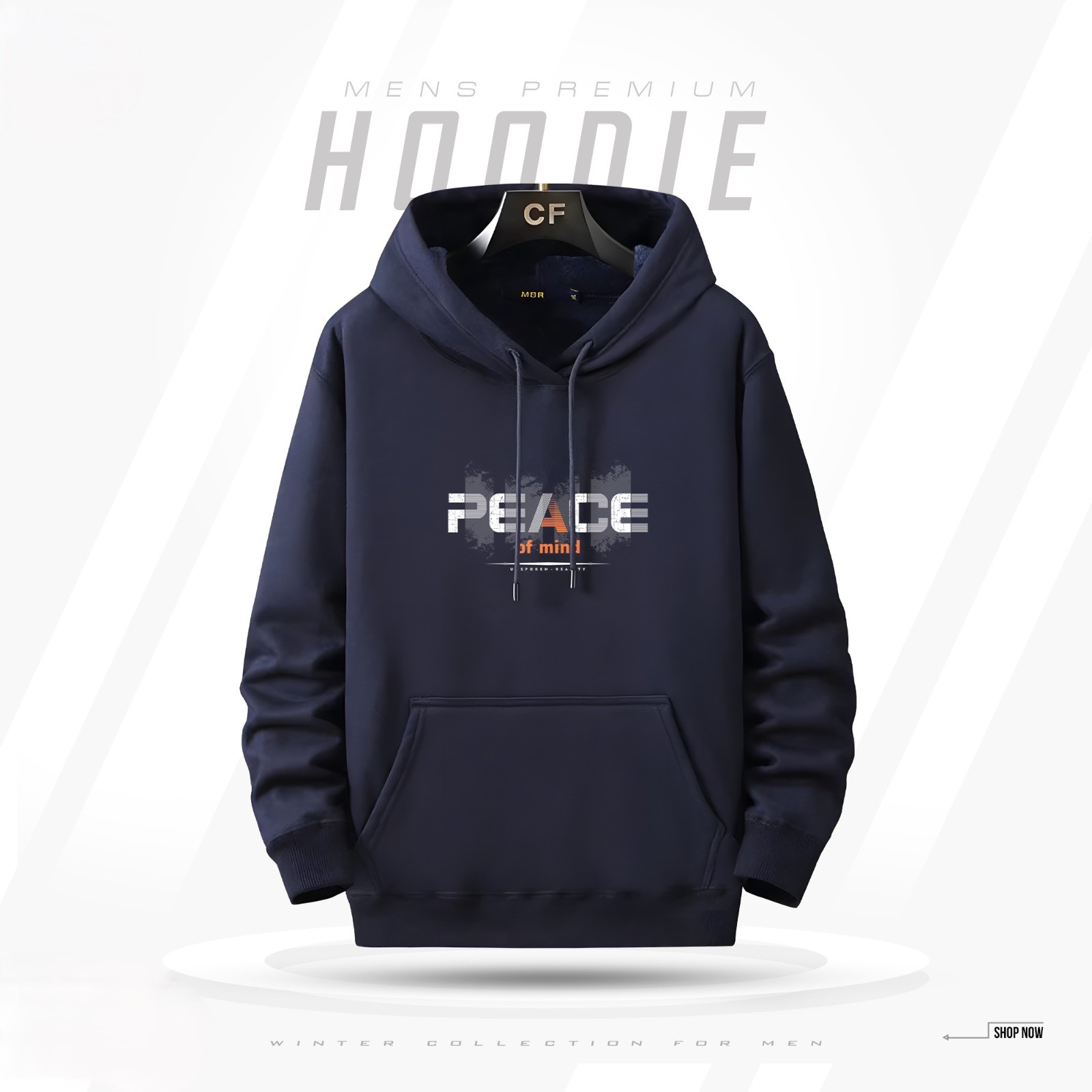 Men’s Winter Hoodie Black
